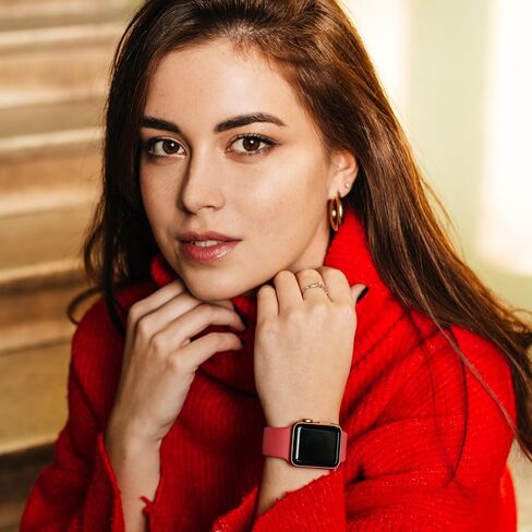 Sport Watch Band Silicone Compatible with Apple Watch Band for Women 38mm 40mm 41mm 42mm 44mm 45mm 49mm 46mm, iWatch Bands for Women Men, Silicone Watch Strap for Series 10 9 Ultra 8 7 6 5 4 3 2 1 SE in Saudi Arabia
