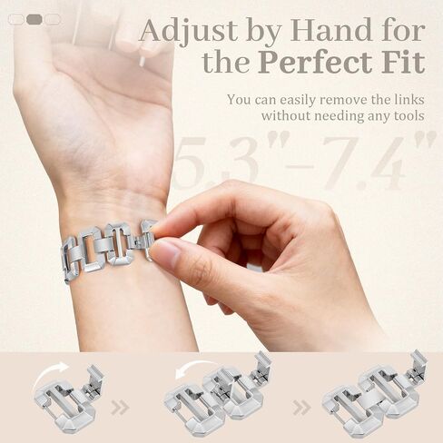 JR.DM Gold Watch Band for Women Compatible with Apple Watch 38mm 40mm 41mm 42mm 44mm 45mm 46mm 49mm Dainty Dressy Bracelet Designer Metal Chain Strap for iWatch Series 11/10/9/8/7/6/5/4/SE/3/2/1 Ultra in Saudi Arabia