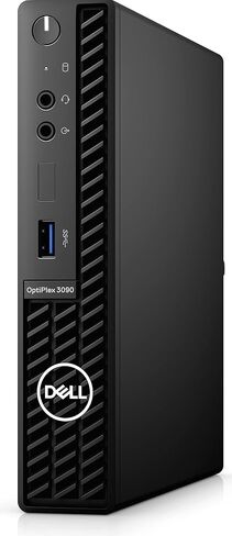 سطح المكتب الصغير Dell OptiPlex 3090 Micro Home & Business (Intel i5-10500T 6-Core، ذاكرة وصول عشوائي 64 جيجابايت، 2 تيرابايت SATA SSD، Intel UHD 630، USB 3.2، منفذ عرض، أسود، Win 11 Pro) (متجدد) in Kuwait