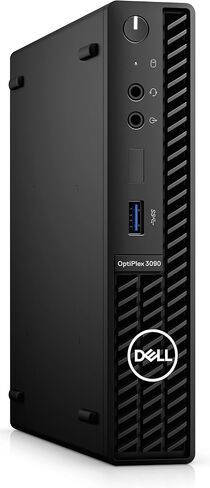 سطح المكتب الصغير Dell OptiPlex 3090 Micro Home & Business (Intel i5-10500T 6-Core، ذاكرة وصول عشوائي 64 جيجابايت، 2 تيرابايت SATA SSD، Intel UHD 630، USB 3.2، منفذ عرض، أسود، Win 11 Pro) (متجدد) in Kuwait
