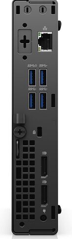 سطح المكتب الصغير Dell OptiPlex 3090 Micro Home & Business (Intel i5-10500T 6-Core، ذاكرة وصول عشوائي 64 جيجابايت، 2 تيرابايت SATA SSD، Intel UHD 630، USB 3.2، منفذ عرض، أسود، Win 11 Pro) (متجدد) in Kuwait