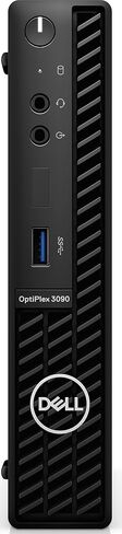 سطح المكتب الصغير Dell OptiPlex 3090 Micro Home & Business (Intel i5-10500T 6-Core، ذاكرة وصول عشوائي 64 جيجابايت، 2 تيرابايت SATA SSD، Intel UHD 630، USB 3.2، منفذ عرض، أسود، Win 11 Pro) (متجدد) in Kuwait