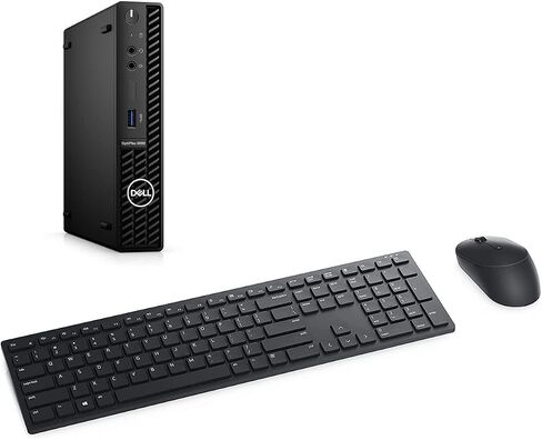سطح المكتب الصغير Dell OptiPlex 3090 Micro Home & Business (Intel i5-10500T 6-Core، ذاكرة وصول عشوائي 64 جيجابايت، 2 تيرابايت SATA SSD، Intel UHD 630، USB 3.2، منفذ عرض، أسود، Win 11 Pro) (متجدد) in Kuwait