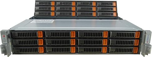 Supermicro 6028R-E1CR24N 24 Bay LFF 2U Server مع 2X Flex Bays، 2X E5-2697 V3 2.6 جيجا هرتز وحدة المعالجة المركزية 14-Core، 512 جيجا بايت DDR4 RAM، S3108M-H8L، 12x صواني (متجددة) in Saudi Arabia