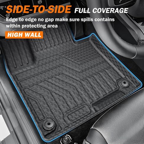 حصيرة Kust Floor for 2020-2025 Subaru Outback ، جميع شحنات الطقس حامي المقعد الخلفي TPE Rubber Rubber Trunk Liner High High ، حصيرة كاملة مجموعة من 6 in Saudi Arabia