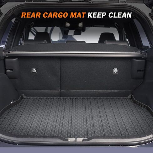 حصيرة Kust Floor for 2020-2025 Subaru Outback ، جميع شحنات الطقس حامي المقعد الخلفي TPE Rubber Rubber Trunk Liner High High ، حصيرة كاملة مجموعة من 6 in Saudi Arabia
