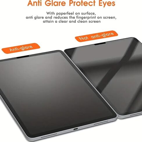 Screen Protector for Apple iPad AIR 11 Inch (2024) Drawing Writing Like Paper, Anti Glare Scratch Resistant Matte PET Film,Compatible with apple pencil (2 Pack) in Saudi Arabia