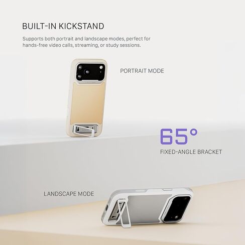 Tilta Khronos Lite Case Compatible with iPhone 17 Air | Lightweight Protective Cage Design | Magnetic Mount for SSDs | Power Banks | Cooling Fans | Integrated Kickstand Support – Light Gray in Saudi Arabia