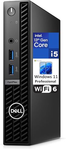 Dell 2024 OptiPlex 7000 7010 MFF Micro Form Factor 1.2L Business Desktop Computer, 13th Gen Intel 14 Cores i5-13500T (Beat i7-12700T), 64GB DDR4 RAM, 1TB PCIe SSD, WiFi 6, Bluetooth, Windows 11 Pro in Saudi Arabia