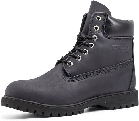 Zanco Men's 6 "أحذية عمل جلدية مقاومة للماء/أحذية البناء/أحذية المشي في الهواء الطلق in Kuwait