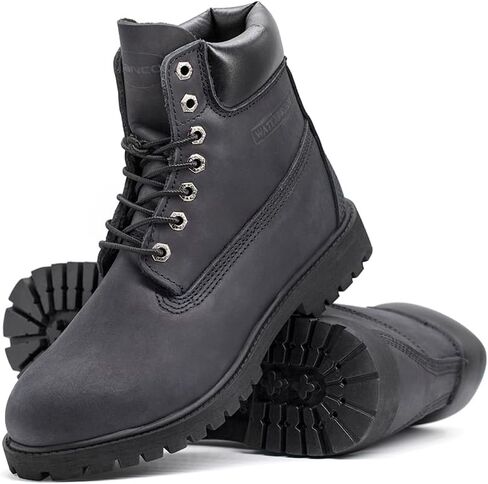 Zanco Men's 6 "أحذية عمل جلدية مقاومة للماء/أحذية البناء/أحذية المشي في الهواء الطلق in Kuwait