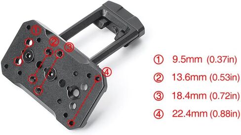 RMR Red Dot Sight، حامل بصري عالمي خفيف الوزن بزاوية 45 درجة مع لوحات محول التركيب متضمنة in Kuwait