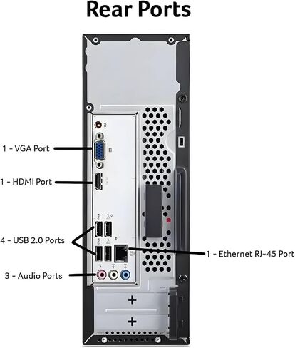 كمبيوتر مكتبي Acer 2025 Aspire SFF Intel Core i5-13400، ذاكرة وصول عشوائي 64 جيجابايت، 2 تيرابايت PCle SSD، تصميم فائق الهدوء، قارئ بطاقة SD، دعم شاشة 4K مزدوجة، USB-c، لوحة مفاتيح وماوس سلكية، Windows 11 in Saudi Arabia
