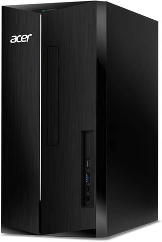 كمبيوتر مكتبي acer Aspire TC-1760-UA92، الجيل الثاني عشر Intel Core i5-12400 6-Core (حتى 4.4 جيجا هرتز)، ذاكرة الوصول العشوائي DDR4 سعة 32 جيجابايت، 1 تيرابايت SSD، 8X DVD، Intel Wireless Wi-Fi 6 AX201، بلوتوث، Windows 11 Home+JVQ MP in Saudi Arabia