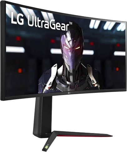 LG 34GN850-B 34-Inch Ultragear Curved QHD 3440x1440 IPS 144Hz HDR G-SYNC Compatible Gaming Monitor with Gaming-Focused Features (Renewed) in Saudi Arabia