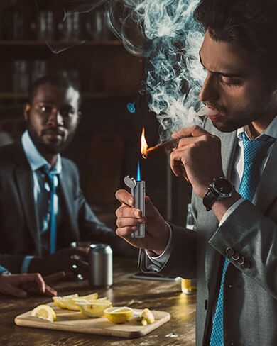 ولاعة سيجار XIFEI، خرامة سيجار، محسن رسم السيجار، حامل سيجار، ولاعة الكل في واحد (رماد البندقية) in Kuwait