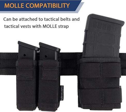 5.56 Mag Pouch - حقيبة MOLLE Mag Pouch واحدة وحامل ماج لمجلة AR مع إدراج Mag ومتوافق مع MOLLE in Kuwait