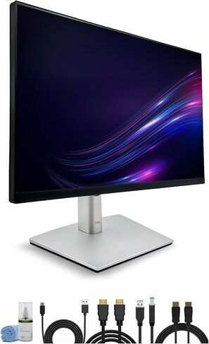 Dell P2425H 24″ 100Hz FHD Monitor (1920×1080) | Comfortview Plus, Anti-Glare LED Panel, Height-Adjustable IPS Display with HDMI & DisplayPort + USB-C Cable + Cleaning Kit in Saudi Arabia