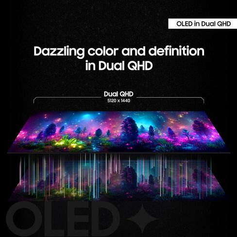 شاشة الألعاب المنحنية Samsung LS49DG910SNXZA مقاس 49 بوصة Odyssey Dual QHD 144 هرتز مع خطة حماية العنبر لمدة 5 سنوات (2024) in Kuwait