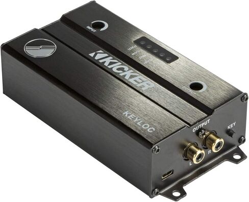 Kicker 47KEYLOC Key Series Smart Powered Line-Out Converter & 46QI24 4 Meter 2-Channel Signal Cable in Saudi Arabia