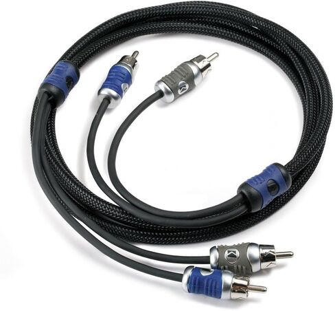 Kicker 47KEYLOC Key Series Smart Powered Line-Out Converter & 46QI24 4 Meter 2-Channel Signal Cable in Saudi Arabia