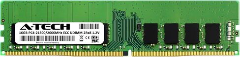 ذاكرة الوصول العشوائي A-Tech سعة 16 جيجابايت لجهاز Dell PowerEdge T140 | وحدة ترقية الذاكرة الفردية لخادم DDR4 2666 ميجا هرتز PC4-21300 ECC غير المخزنة UDIMM 2Rx8 (بديلة لـ SNPVDFYDC/16G، AA335286، VDFYD، 0VDFYD) in Saudi Arabia