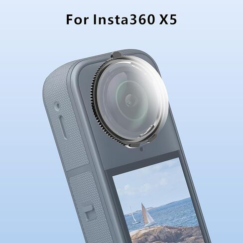 4-in-1 Accessories Kit for Insta360 X5, Including Insta 360 X5 Premium Lens Guard, Carrying Case, 2 Pack of Tempered Glass Film Screen Protector (Optical Glass) in Kuwait