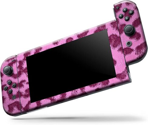 Design Skinz Compatible with Nintendo DSi XL Skin Decal Protective Scratch-Resistant Removable Vinyl Wrap Cover - Neon Pink Cheetah Animal Print in Saudi Arabia