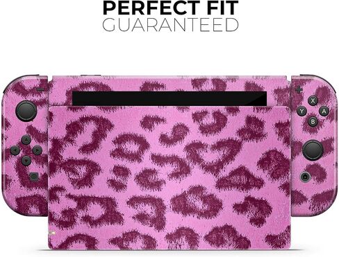 Design Skinz Compatible with Nintendo DSi XL Skin Decal Protective Scratch-Resistant Removable Vinyl Wrap Cover - Neon Pink Cheetah Animal Print in Saudi Arabia