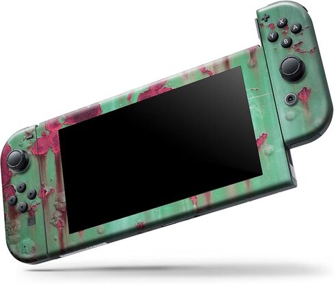 Design Skinz - متوافق مع Nintendo DSi XL - غطاء حماية من الفينيل مقاوم للخدش وقابل للإزالة - أخضر عصري مع صدأ وردي in Saudi Arabia