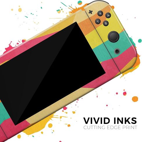 Design Skinz - متوافق مع Nintendo DSi XL - غطاء حماية من الفينيل مقاوم للخدش وقابل للإزالة - نمط توصيل بألوان زاهية نابضة بالحياة in Saudi Arabia