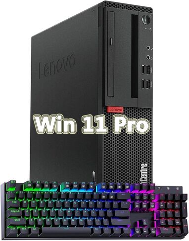 كمبيوتر Lenovo ThinkCentre Desktop M710 SFF يعمل بنظام Windows 11، Intel Core الجيل السادس، ذاكرة الوصول العشوائي 8 جيجابايت، 256 جيجابايت SSD، VGA، لوحة مفاتيح وماوس (متجدد) in Saudi Arabia