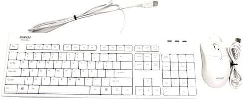 مجموعة لوحة مفاتيح وماوس طبية سلكية قابلة للغسل عبر USB - أبيض (متجدد) in Kuwait
