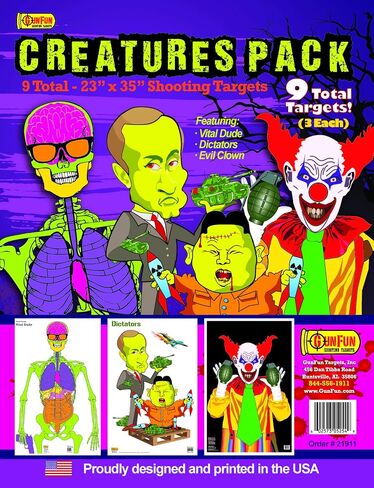 GunFun Creature Series - 9 Pack - 23" x 35" in Saudi Arabia