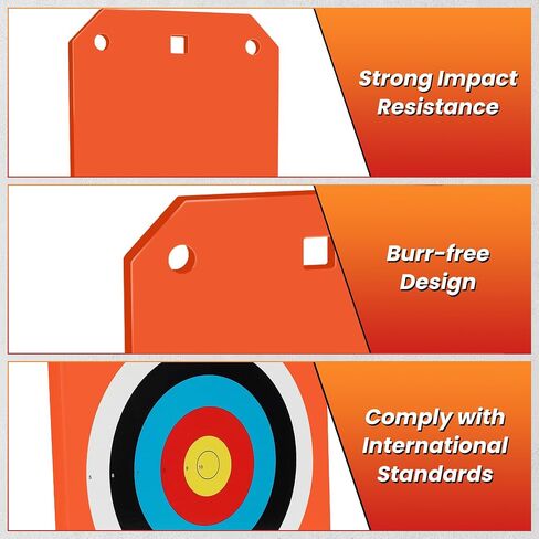 RED O AR500 Steel Gong Target, 2/5" Thickness, Hanging Shooting Target for Rifles Pistols & Shotguns, with 50 Pcs Splash Stickers in Saudi Arabia