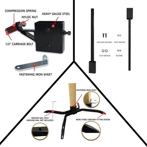 Highwild Target Stand System - Height Adjustable Stand Mount with AR500 Steel Target in Saudi Arabia