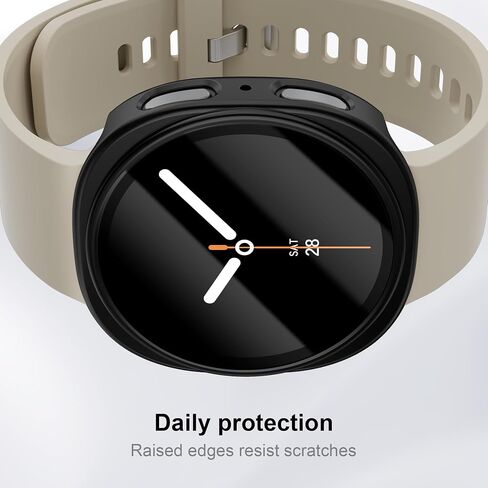 Case for Galaxy Watch 8 Screen Protector 40mm 44mm,Hard PC Case+Built in Tempered Glass,Full Protection Cover Protective Bumper for Samsung Galaxy Watch 8 40 44 mm Women Men in Saudi Arabia