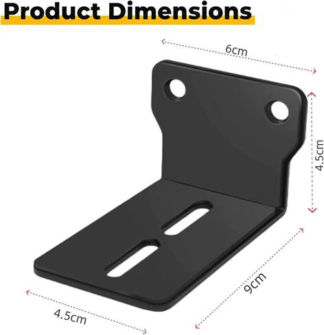 Universal Soundbar Wall Mount Shelf for TV, Adjustable Metal Sound Bar Bracket Wall Mount Compatible with Samsung, LG, Bose, JBL, and More, Soundbar Holder Under or Above TV Mount in Saudi Arabia
