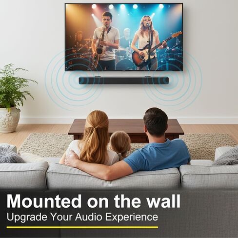 Universal Soundbar Wall Mount Shelf for TV, Adjustable Metal Sound Bar Bracket Wall Mount Compatible with Samsung, LG, Bose, JBL, and More, Soundbar Holder Under or Above TV Mount in Saudi Arabia