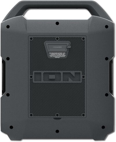 مكبر صوت بلوتوث ION Audio Party Boom Plus قابل لإعادة الشحن مع ميكروفون وتأثيرات ضوئية وباس وراديو FM (متجدد) in Saudi Arabia