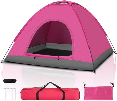 Outvita Camping Tent, 4 Person Dome Tents with Rainfly & Carrying Bag, Waterproof Easy Setup Tent with Mesh Windows for Camping & Hiking in Saudi Arabia