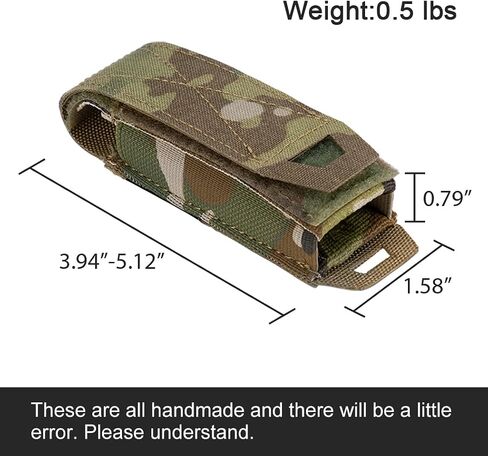 Single Pistol Mag Pouch MOLLE Elastic Open Top Mag Pouch for 9mm .40 S&W .45 ACP MP5 Mag Pouch 500D Nylon in Saudi Arabia