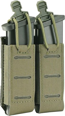 9mm Magazine Pouch,SABADO Double Pistol Mag Pouch Hook and Loop Strap,Double Magazine Pouch for Duty Belt and Vest in Saudi Arabia