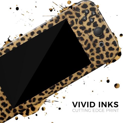 Design Skinz - Compatible with Nintendo Switch OLED Dock Only - Skin Decal Protective Scratch-Resistant Removable Vinyl Wrap Cover - Orange Cheetah Fur Pattern in Saudi Arabia