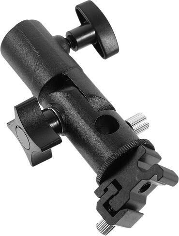 Professional Flash Lamp Holder with Swivel Joint Umbrella Mount Bracket Compatible with Photography Flashlights LED and Strobe Lights for Studio and Outdoor Use in Saudi Arabia