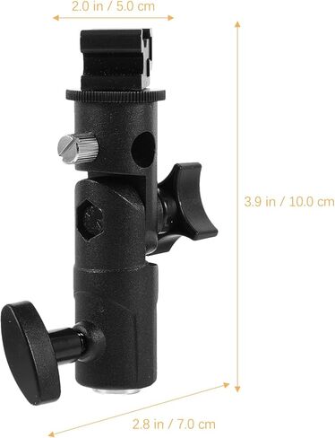 Professional Flash Lamp Holder with Swivel Joint Umbrella Mount Bracket Compatible with Photography Flashlights LED and Strobe Lights for Studio and Outdoor Use in Saudi Arabia