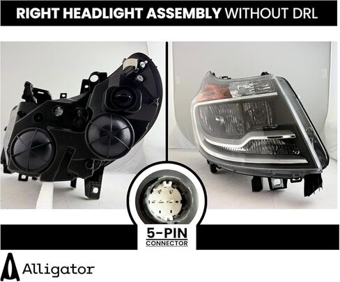 مجموعة المصابيح الأمامية مع استبدال المصابيح لـ RAM 2014-2022 Promaster Halogen Left Ober in Kuwait