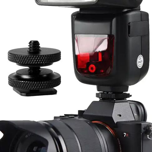 كاميرا الحذاء الساخن محول تركيب 1/4 برغي محول ساخن ومضات لكاميرا DSLR ومضات معدات الإضاءة ملحقات التصوير الفوتوغرافي in Kuwait