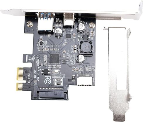 بطاقة توسيع VBESTLIFE USB 3.2 Gen1 PCIe، محول PCIe بسرعة 5 جيجابت في الثانية إلى USB3.2 Gen1 يتوسع إلى النوع E USB A النوع C، من أجل Wins، لنظام Linux in Saudi Arabia