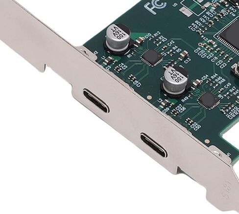 GOWENIC PCIe to USB 3.1 GEN 2 Expansion Card with 10Gbps Bandwidth, PCI Express 3.0 X4 Card with 2 Type C Ports, PCIe Expansion Adapter for Desktop PC Workstation in Saudi Arabia